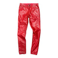 SAINT LAURENT PARIS RED FAUX LEATHER D05 DENIM.