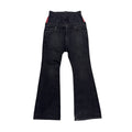 BALENCIAGA BLACK DOUBLE WAIST DENIMS.