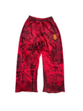 BALENCIAGA SS23 RED SKATER SWEATPANTS.