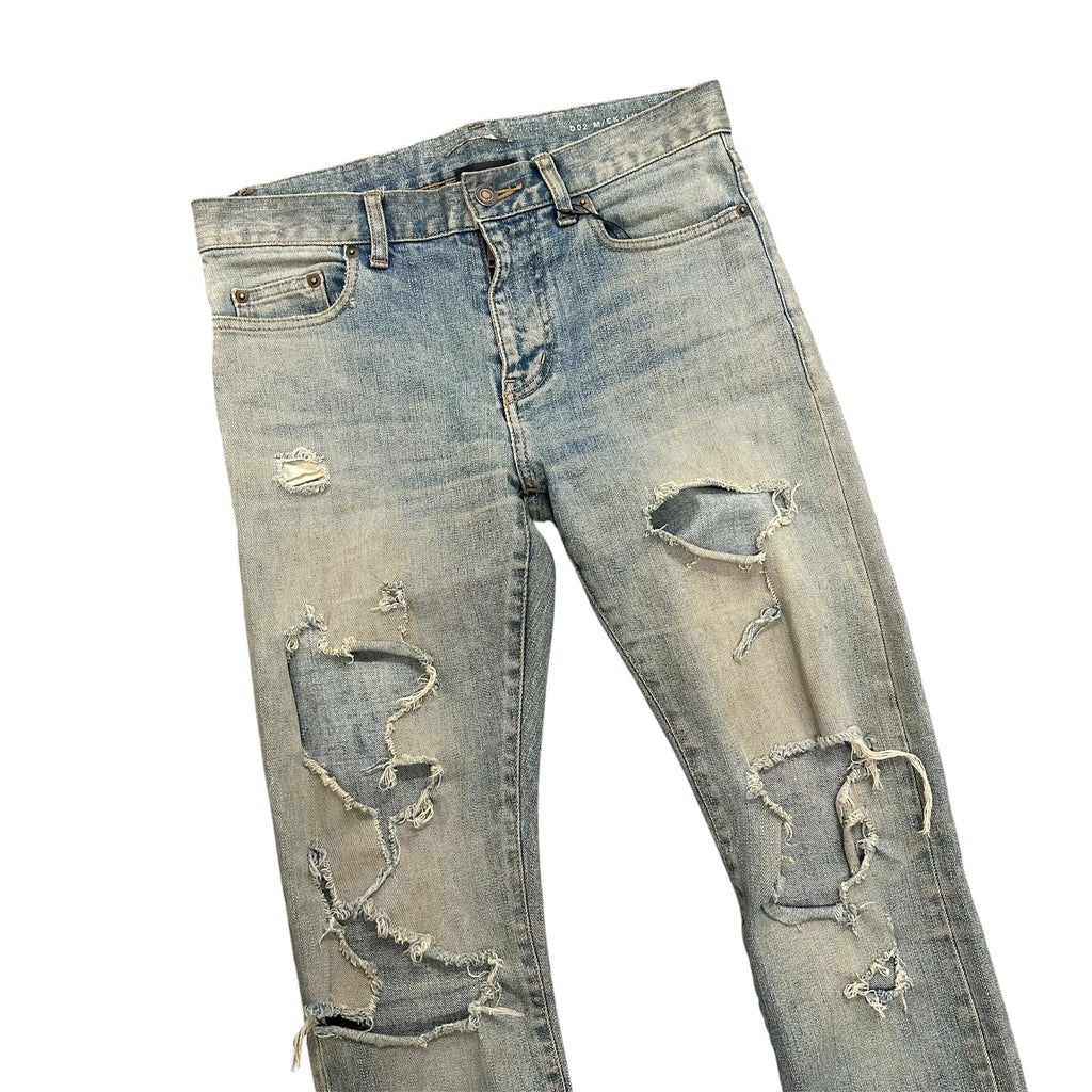SAINT LAURENT D-02 CRASH DENIM