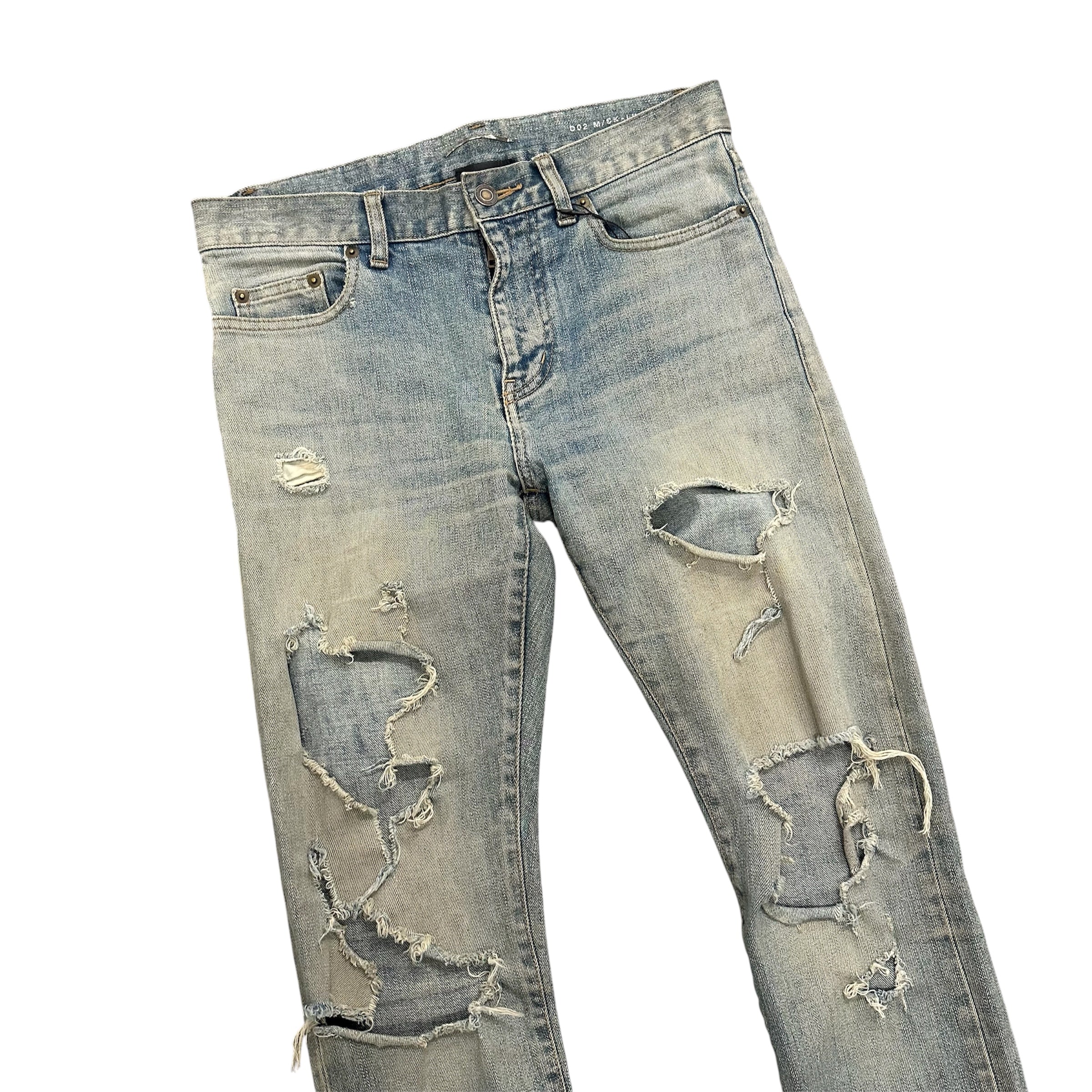 SAINT LAURENT D-02 CRASH DENIM