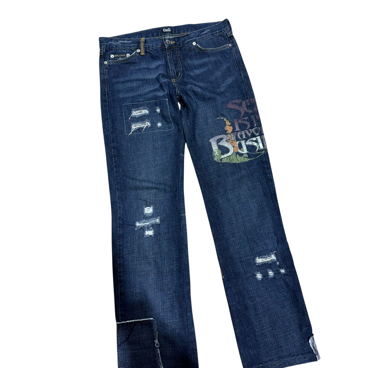 DOLCE & GABANA “SEX IS MY FAVORITE BUSINESS” DENIMS.