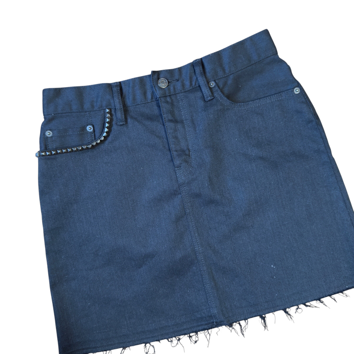 HYSTERIC GLAMOUR BLACK STUDDED SKIRT.
