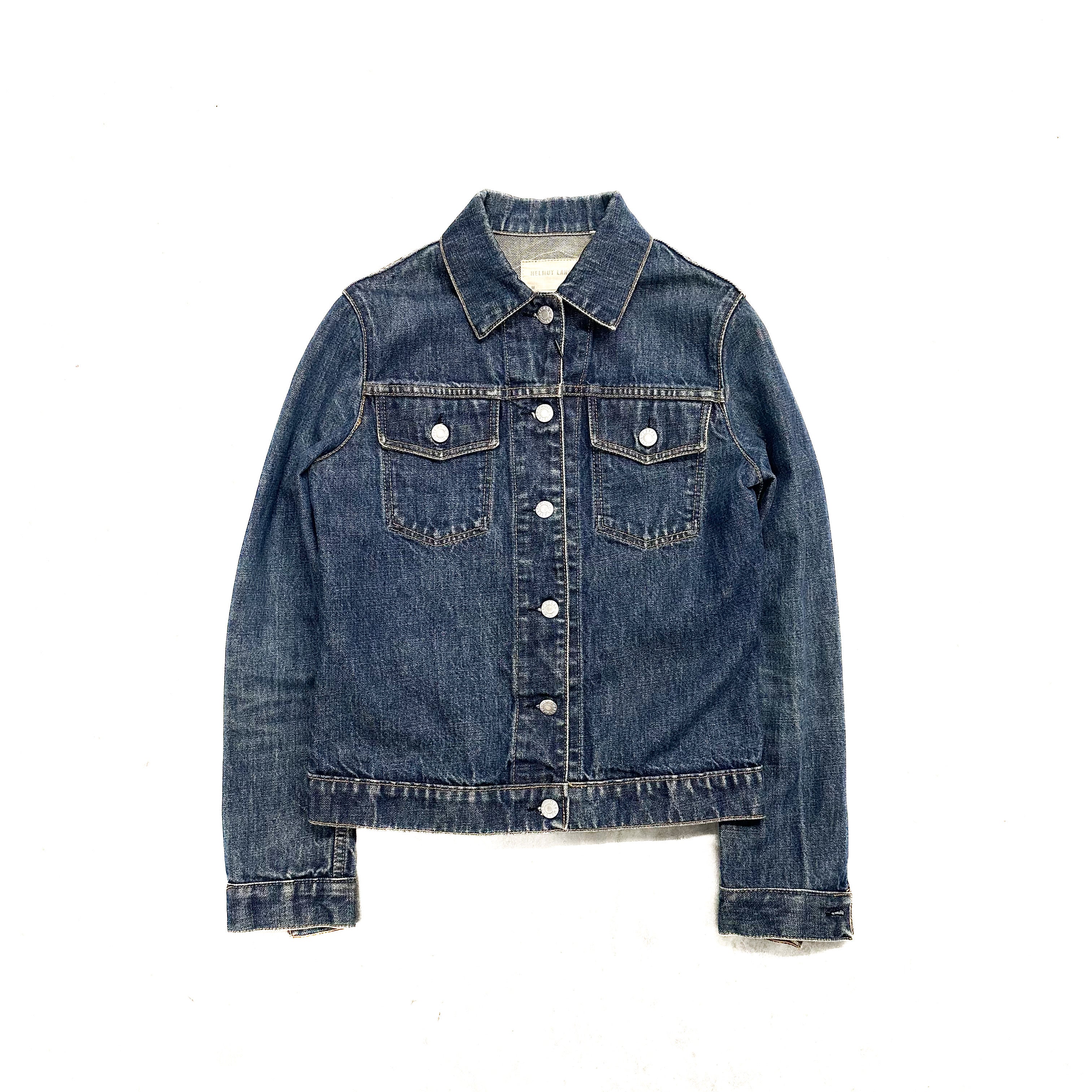 VINTAGE WOMENS HELMUT LANG DENIM JACKET.