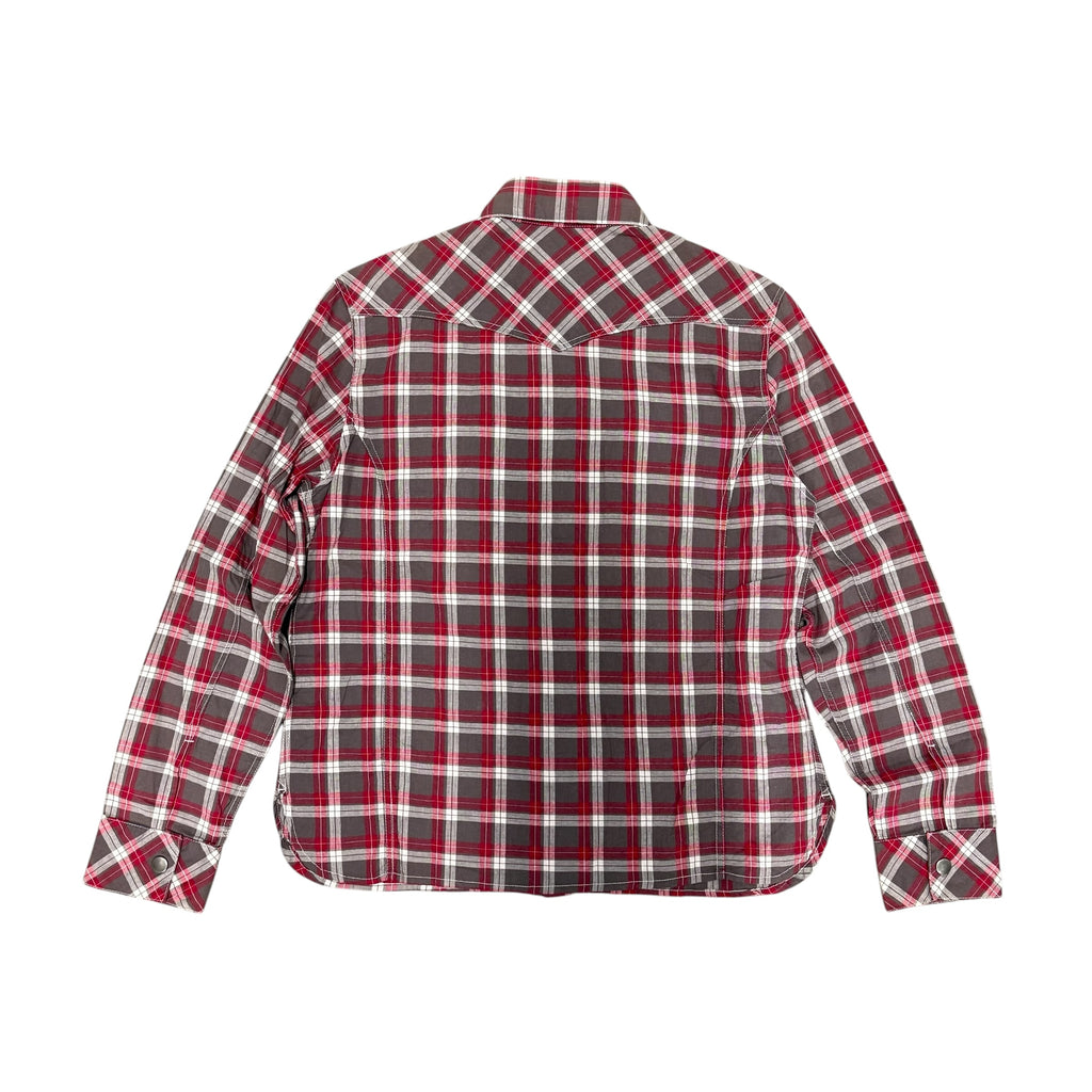 PPFM RED AND WHITE PICNIC WINDOWPANE FLANNEL.