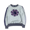 HYSTERIC GLAMOUR PURPLE SWIRL LOGO SWEATER.