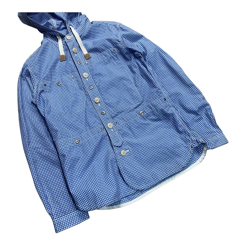JUNYA WATANABE CHECKERED PARKA BLUE