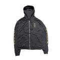 CHROME HEARTS ARMY GREEN OLIVE VERTICAL LOGO ZIP UP JACKET.