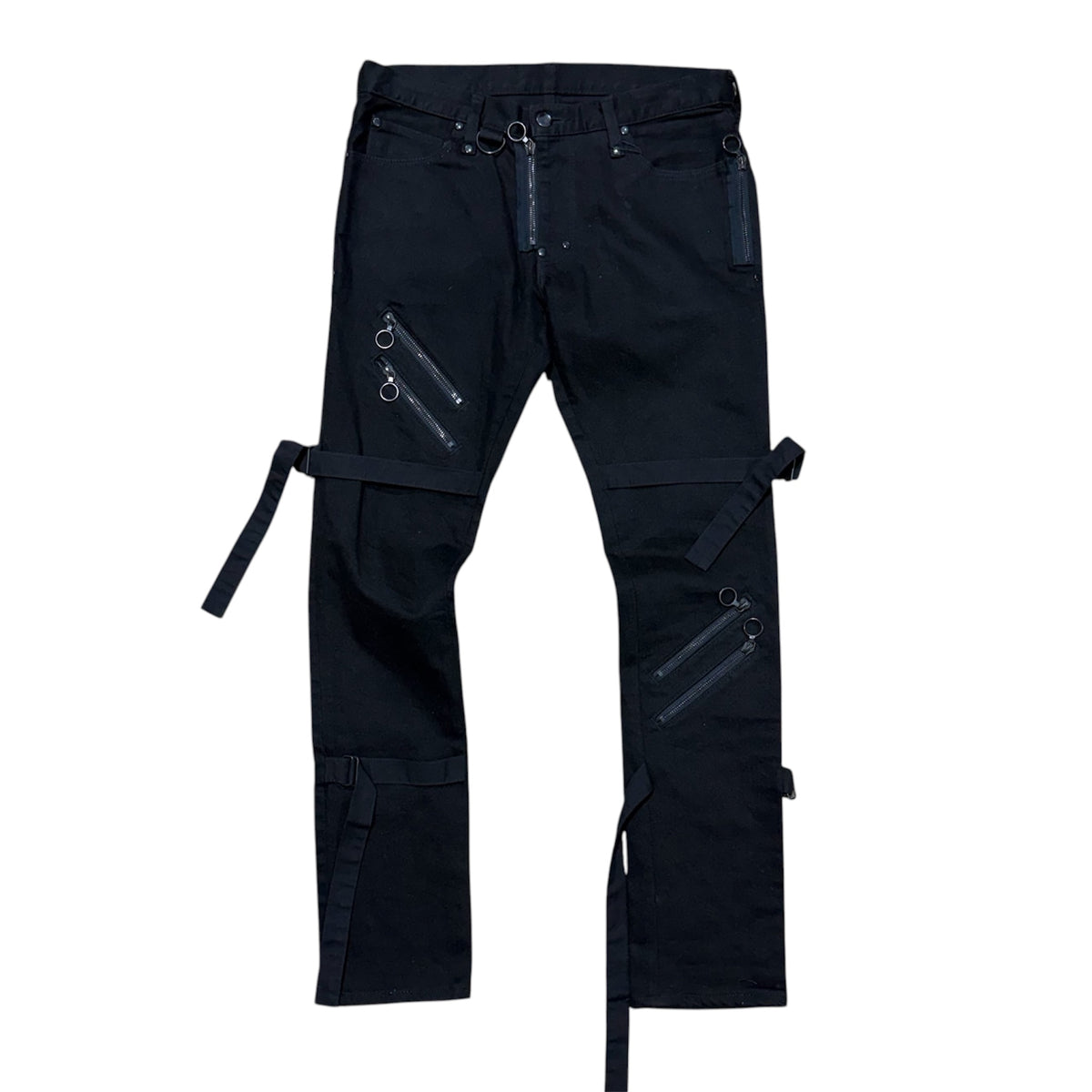 NUMBER (N)INE BLACK BONDAGE DENIMS.