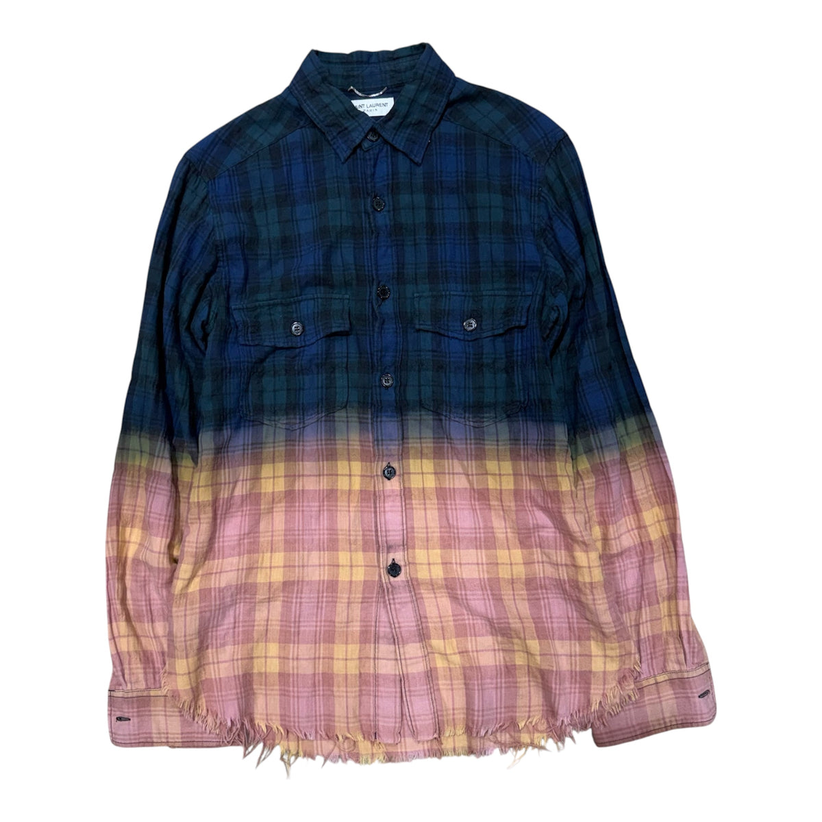 SAINT LAURENT FLANNEL OMBRÉ
