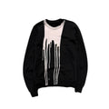RICK OWENS FW16 DRKSHDW BLEACH VOMIT SWEATER.