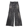 NOFAITSTUDIOS BLACK DENIM PANTS.