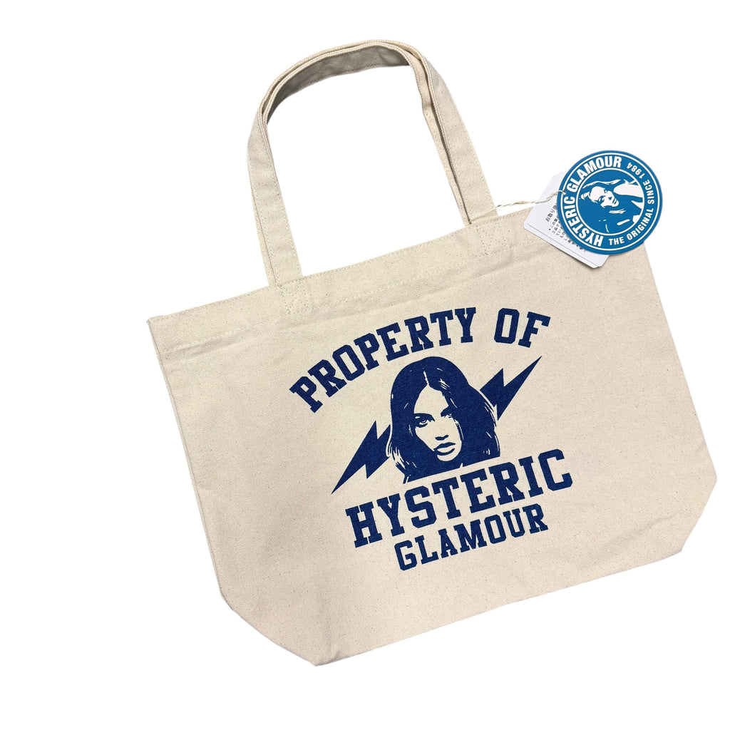 HYSTERIC GLAMOUR "PROPERTY OF" TOTE BAG.