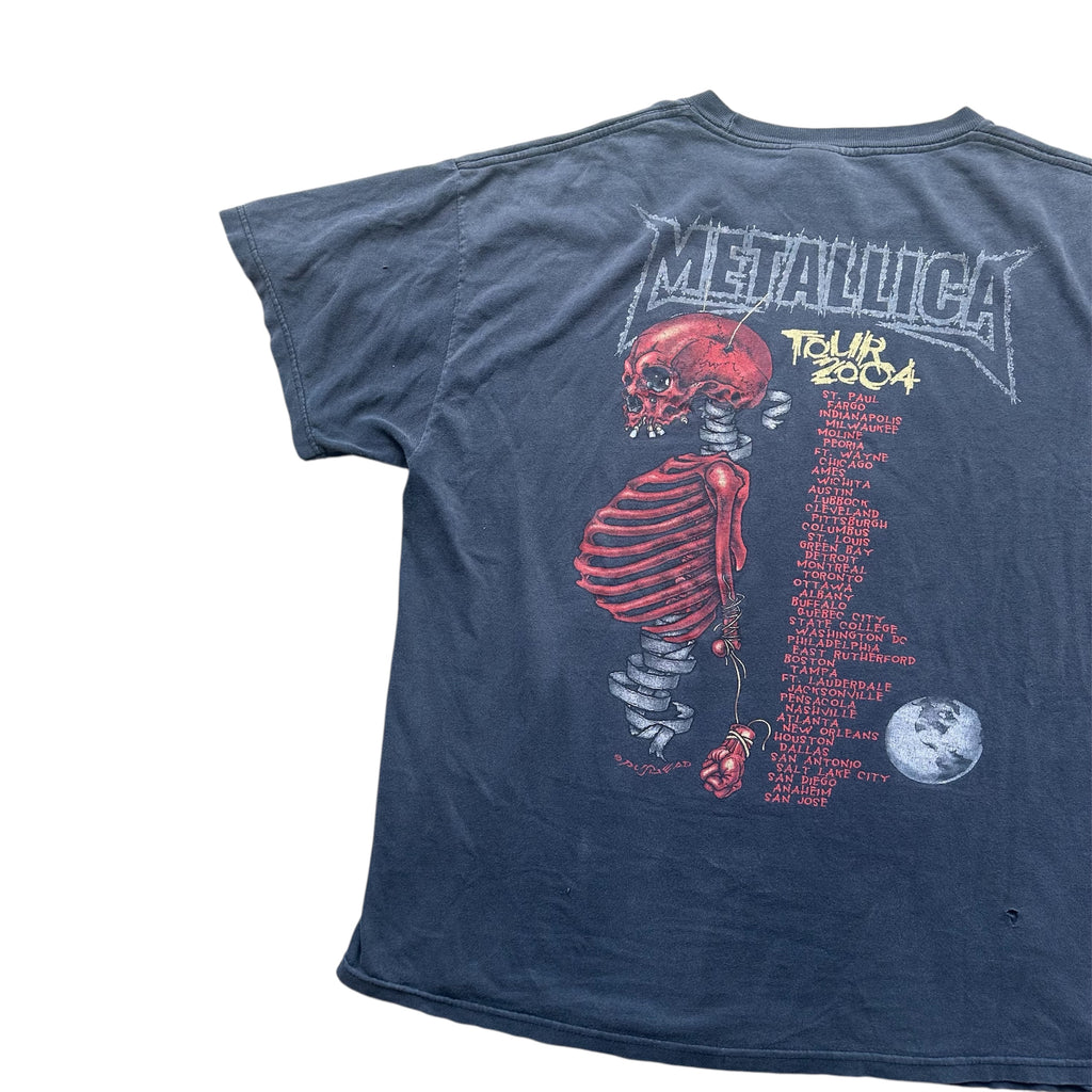 METALLICA 2004 MADLY IN ANGER WITH THE WORLD TOUR TEE.
