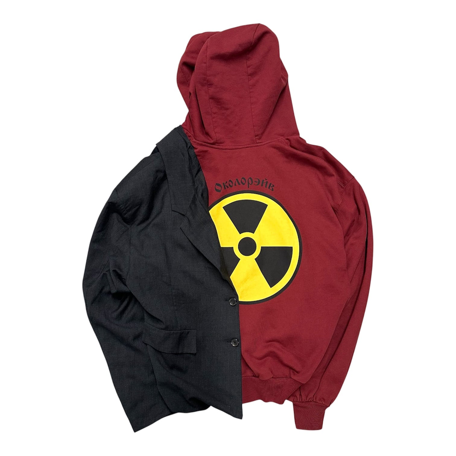 GOSHA RUBCHINSKIY SS2018 HYBRID ‘HOODIE/BLAZER’ JACKET.