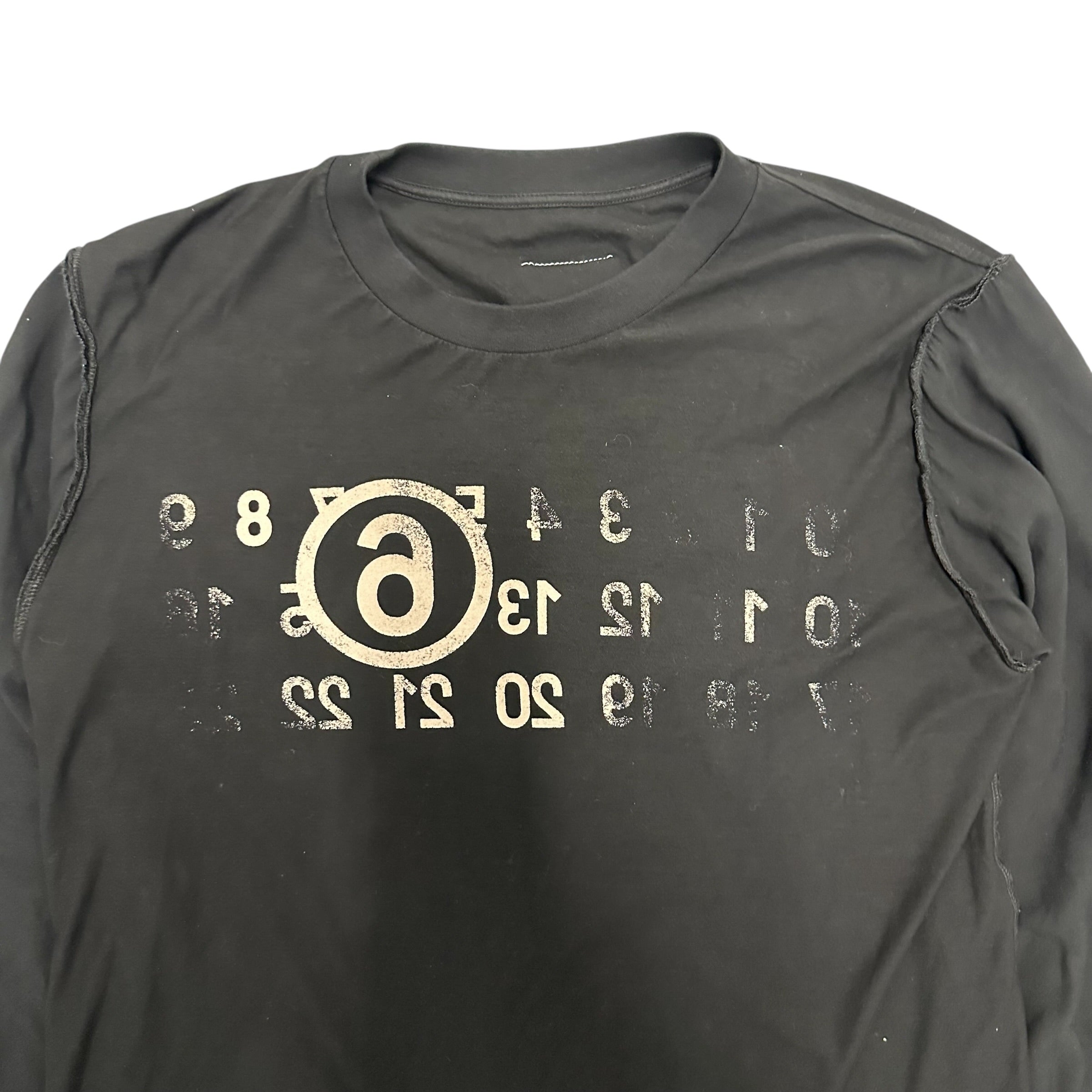 MM6 REVERSIBLE LOGO HYBRID SHIRT.