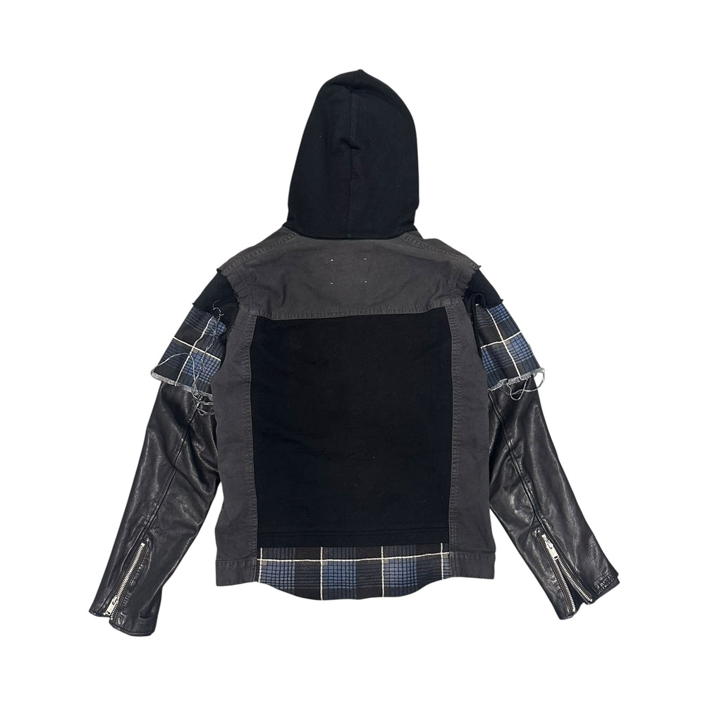 UNDERCOVER SS12 HYBRID LEATHER DENIM JACKET.