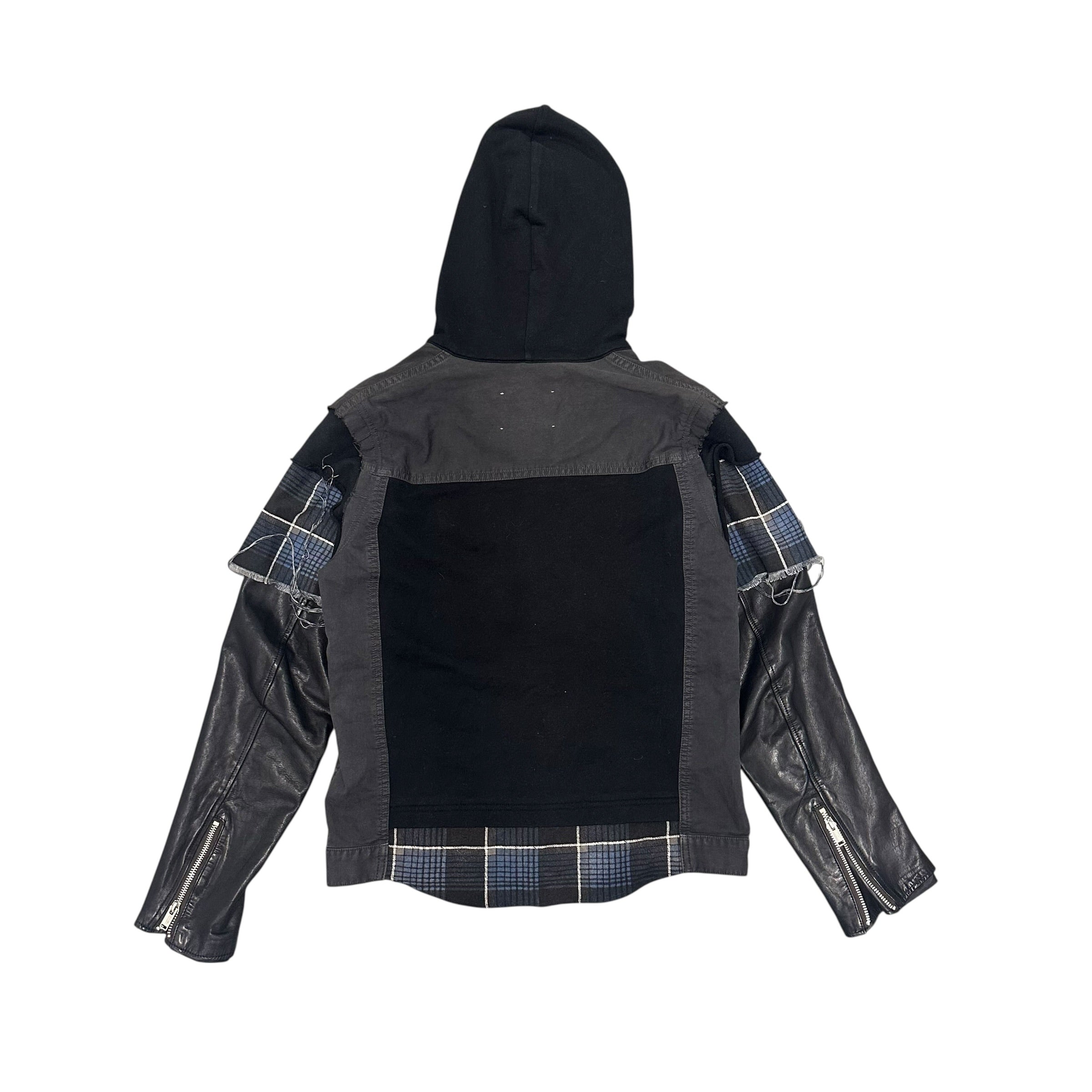 UNDERCOVER SS12 HYBRID LEATHER DENIM JACKET.