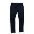 BALMAIN BIKER DENIM BLACK