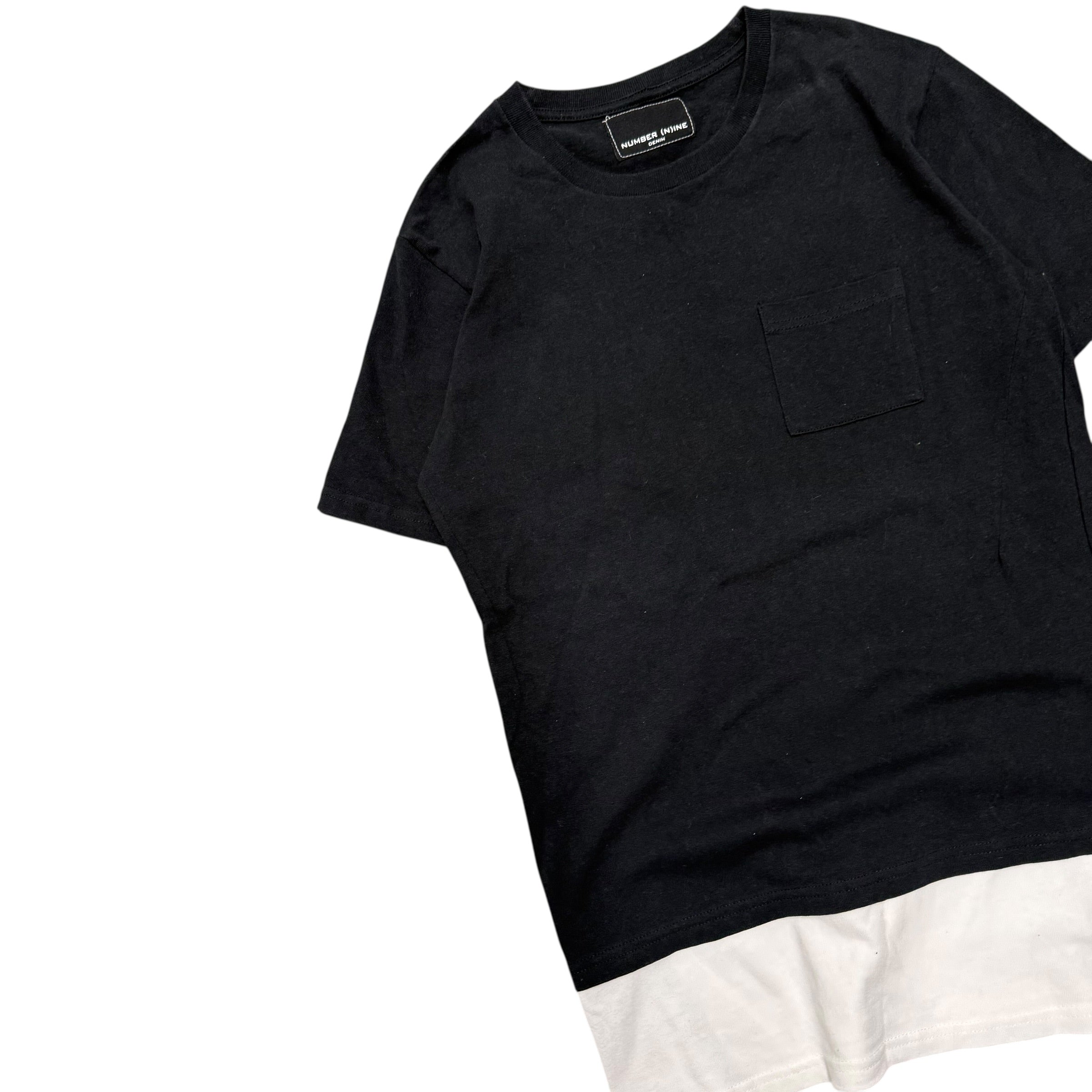 NUMBER (N)INE BLACK AND WHITE TEE.