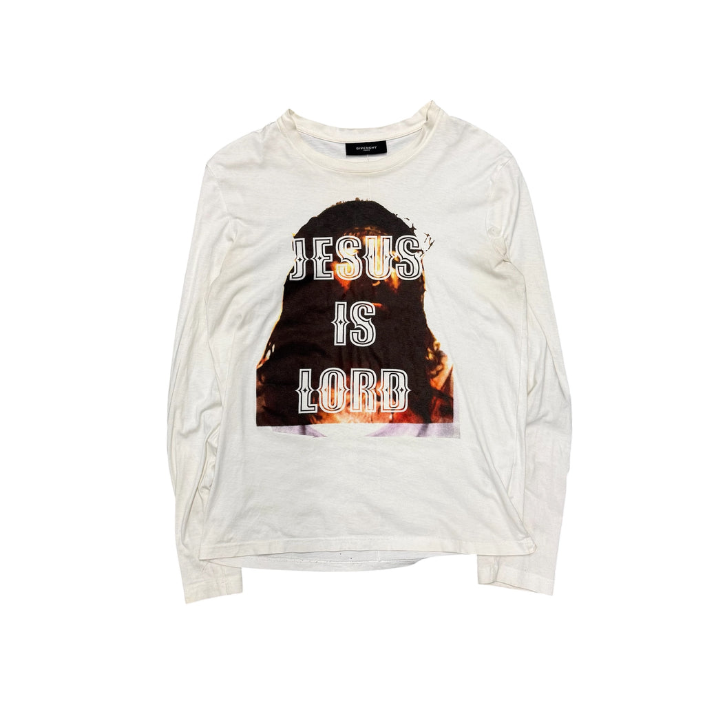 GIVENCHY JESUS IS LORD LONGSLEEVE SHIRT.
