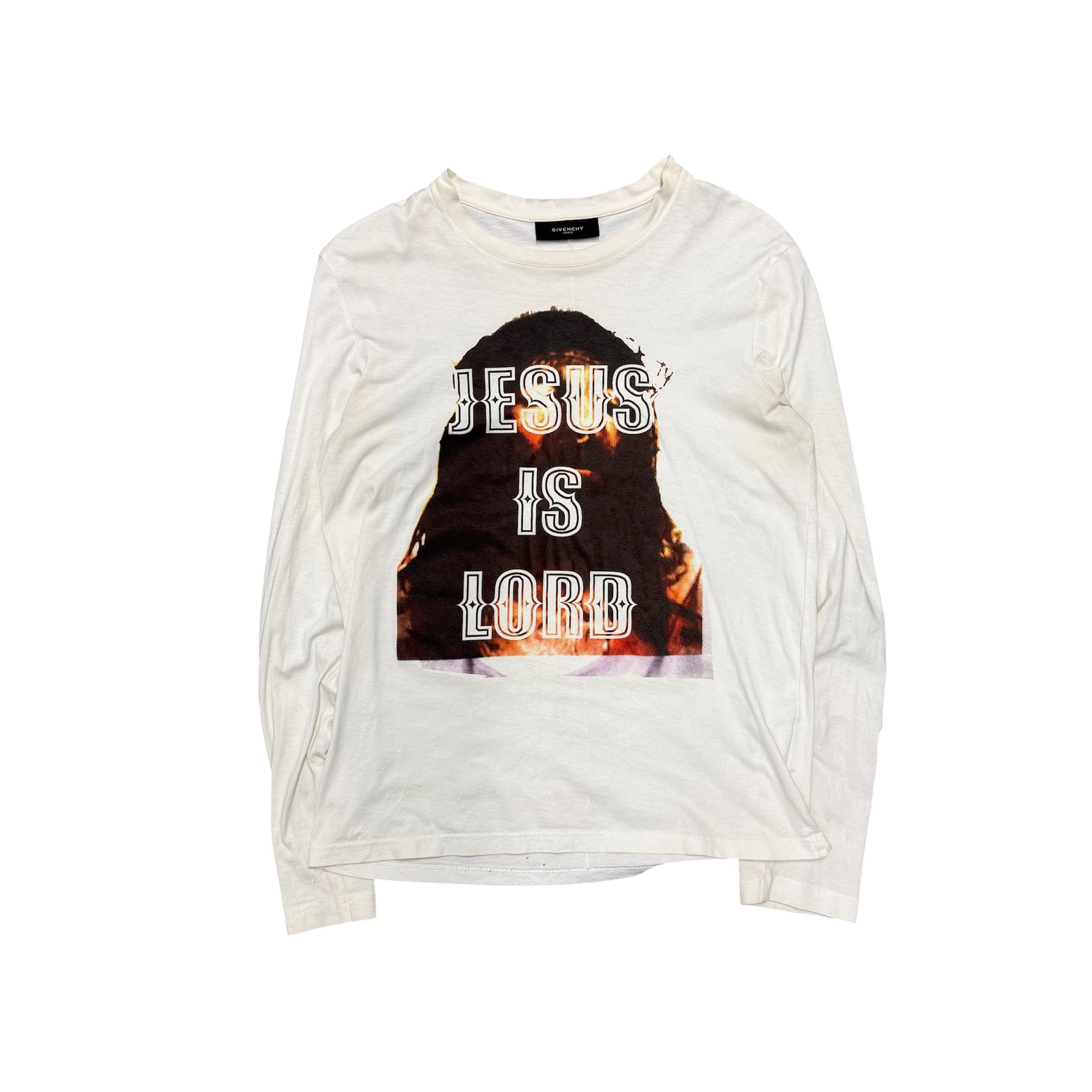 GIVENCHY JESUS IS LORD LONGSLEEVE SHIRT.
