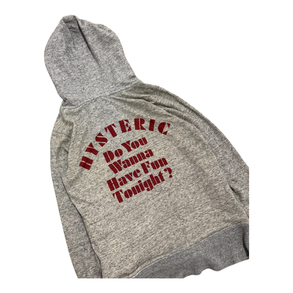 HYSTERIC GLMAOUR "DO YOU WANNA HAVE FUN TONIGHT?" ZIP UP JACKET.