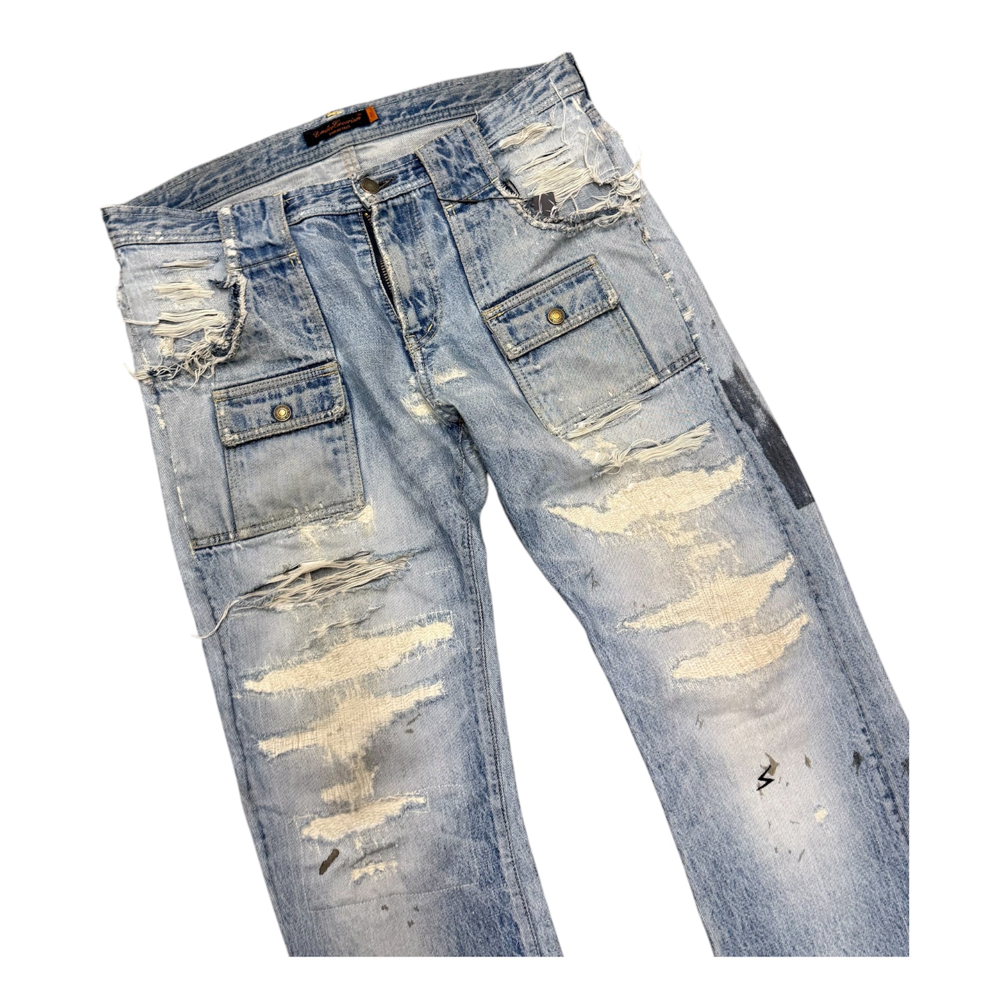 UNDERCOVER SS06 KLAUS DISTRESSED DENIM.