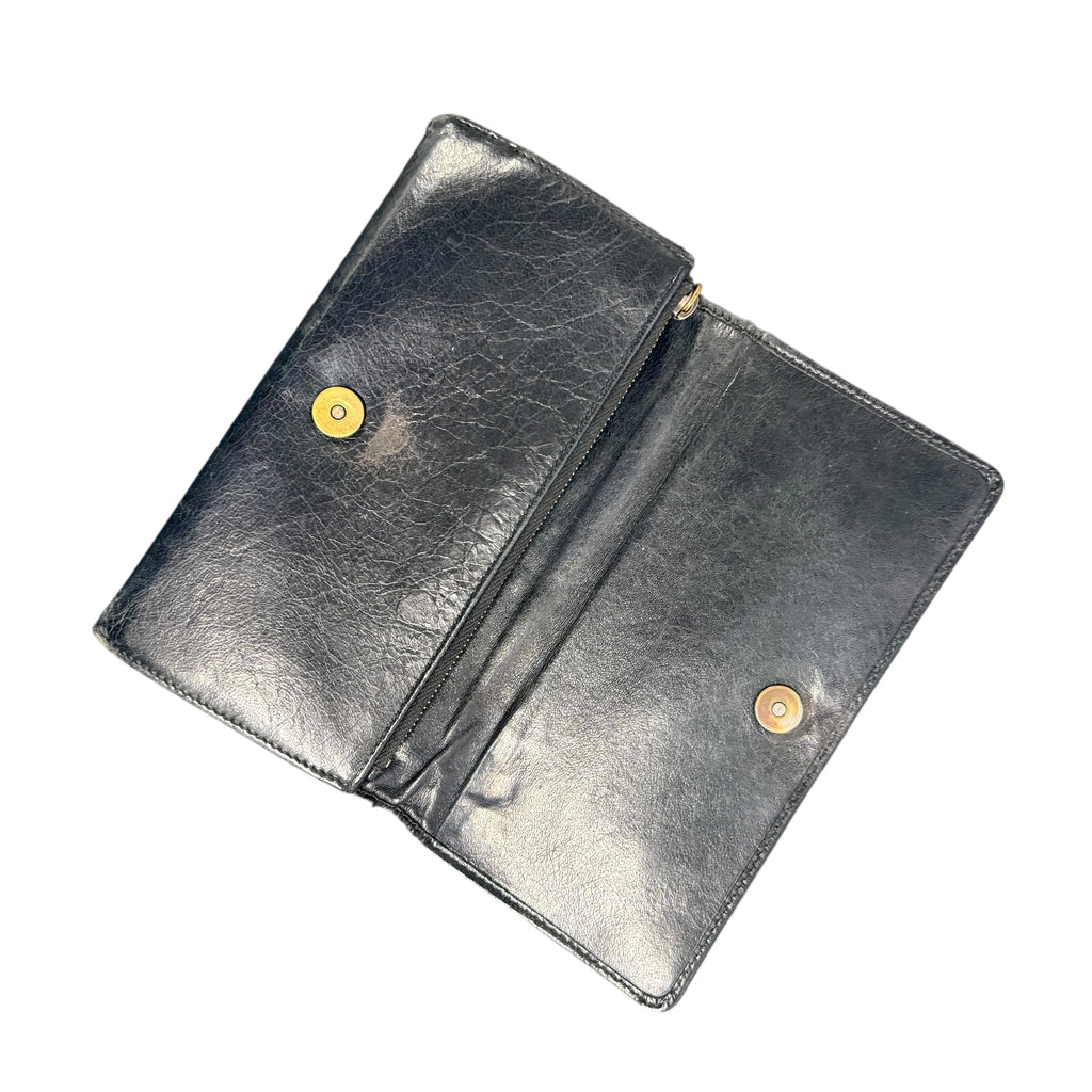 BALENCIAGA CITY NAVY WALLET.