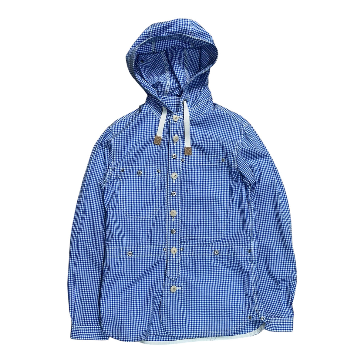 JUNYA WATANABE CHECKERED PARKA BLUE