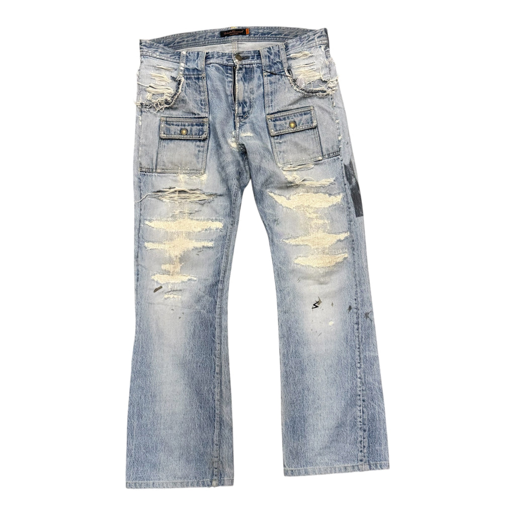 UNDERCOVER SS06 KLAUS DISTRESSED DENIM.