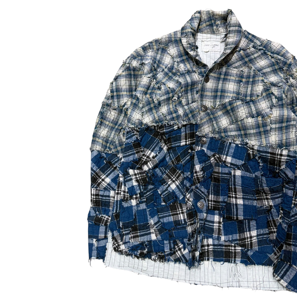 GREG LAUREN PATCHWORK FLANNEL