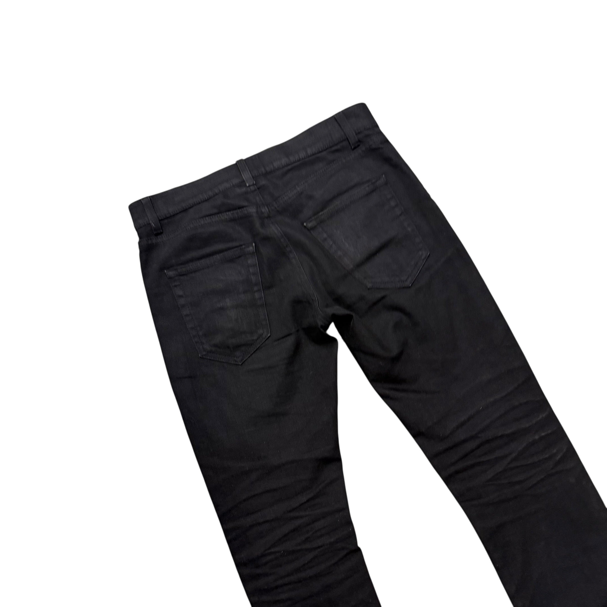 SAINT LAURENT PARIS D-02 BLACK DENIM PANTS