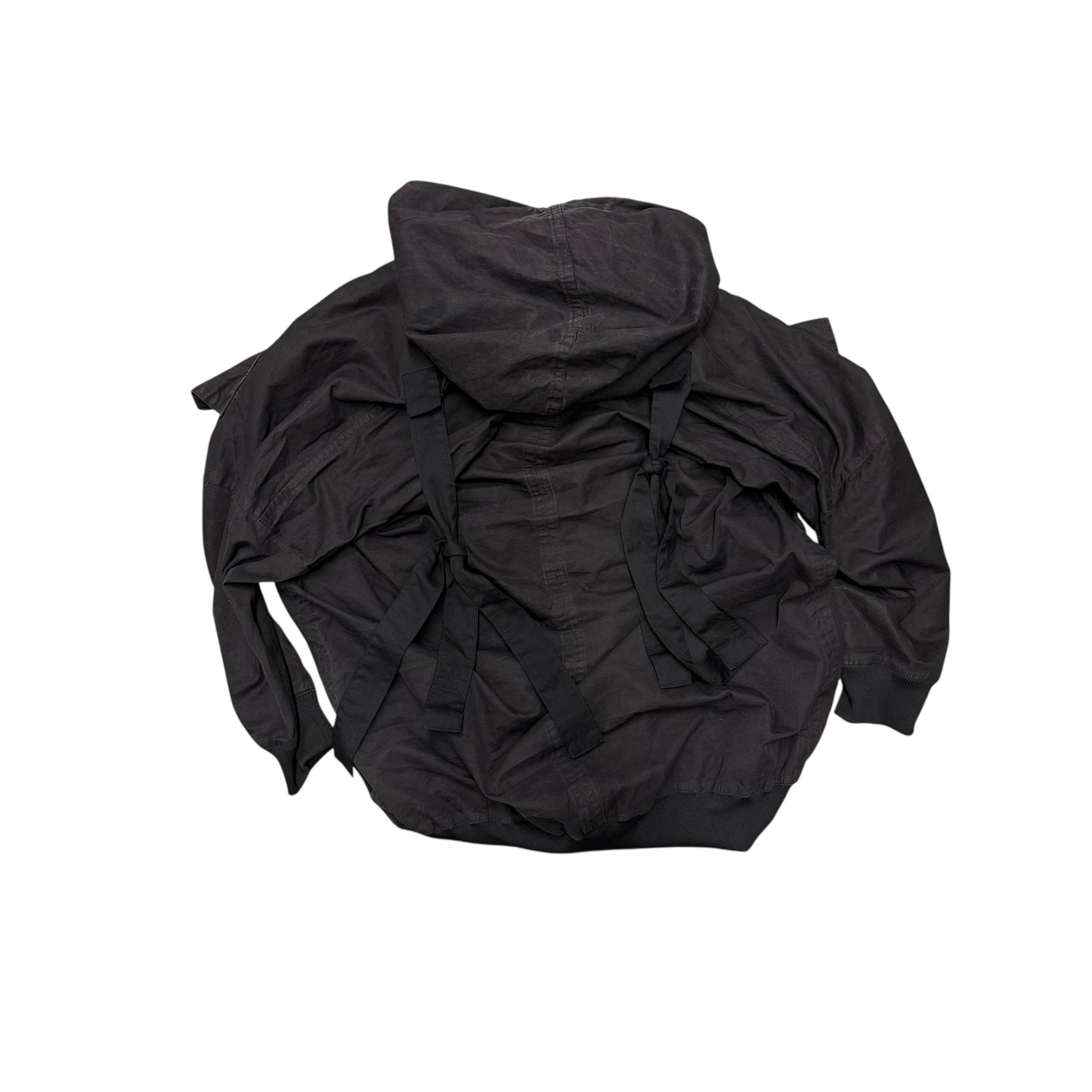 LIMI FEU BONDAGE ZIP UP PARKA.