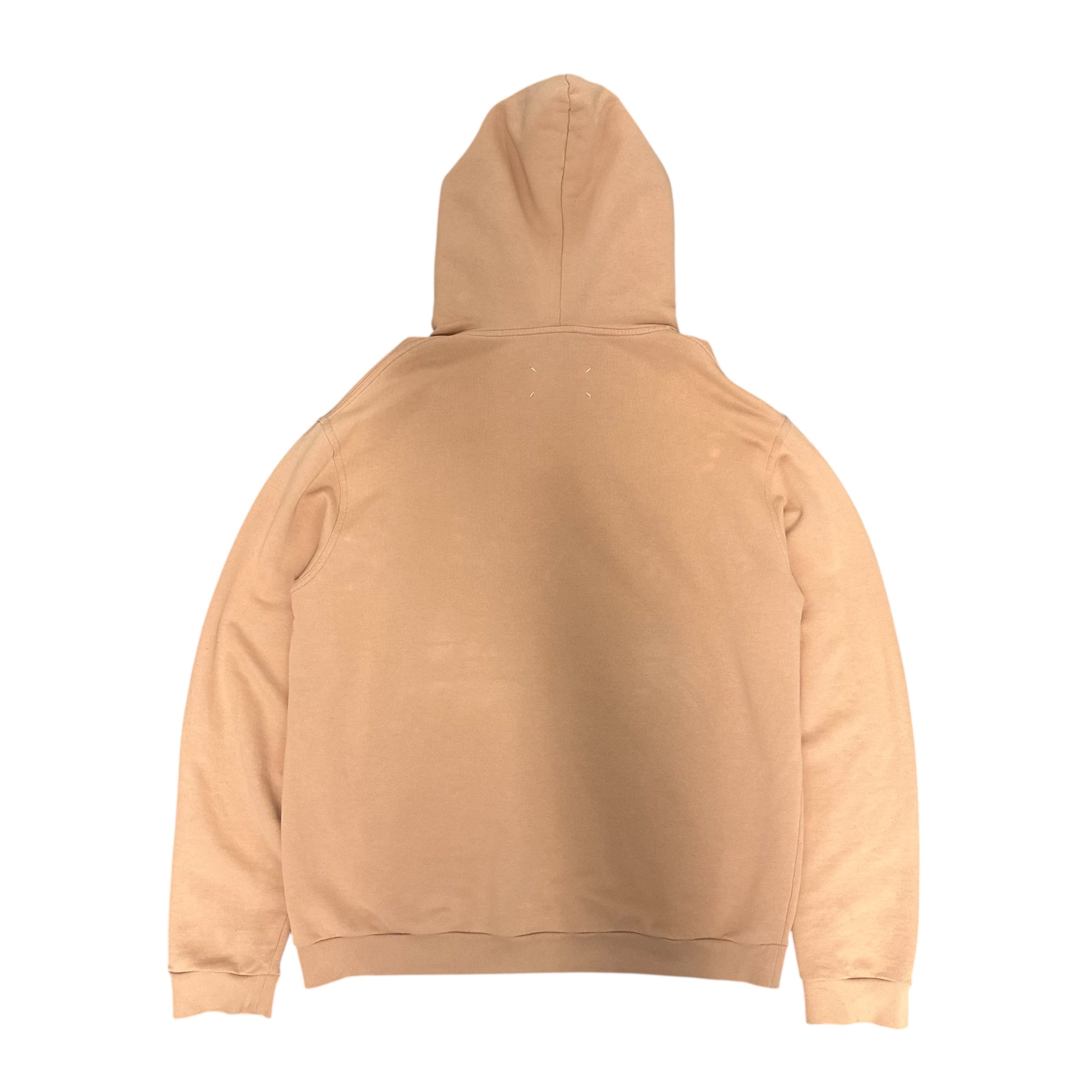 SALMON PINK MARGIELA STEREOTYPE HOODIE.