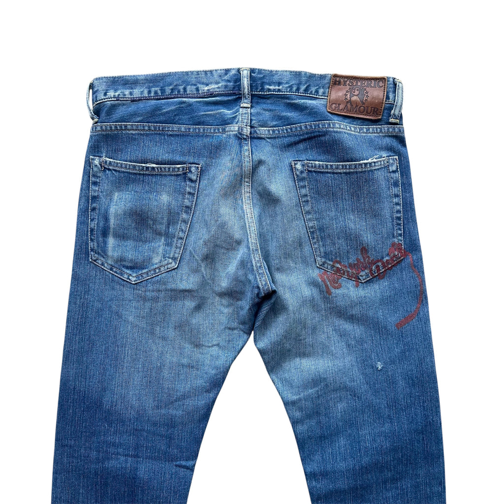 HYSTERIC GLAMOUR GRAFFITI DENIMS.