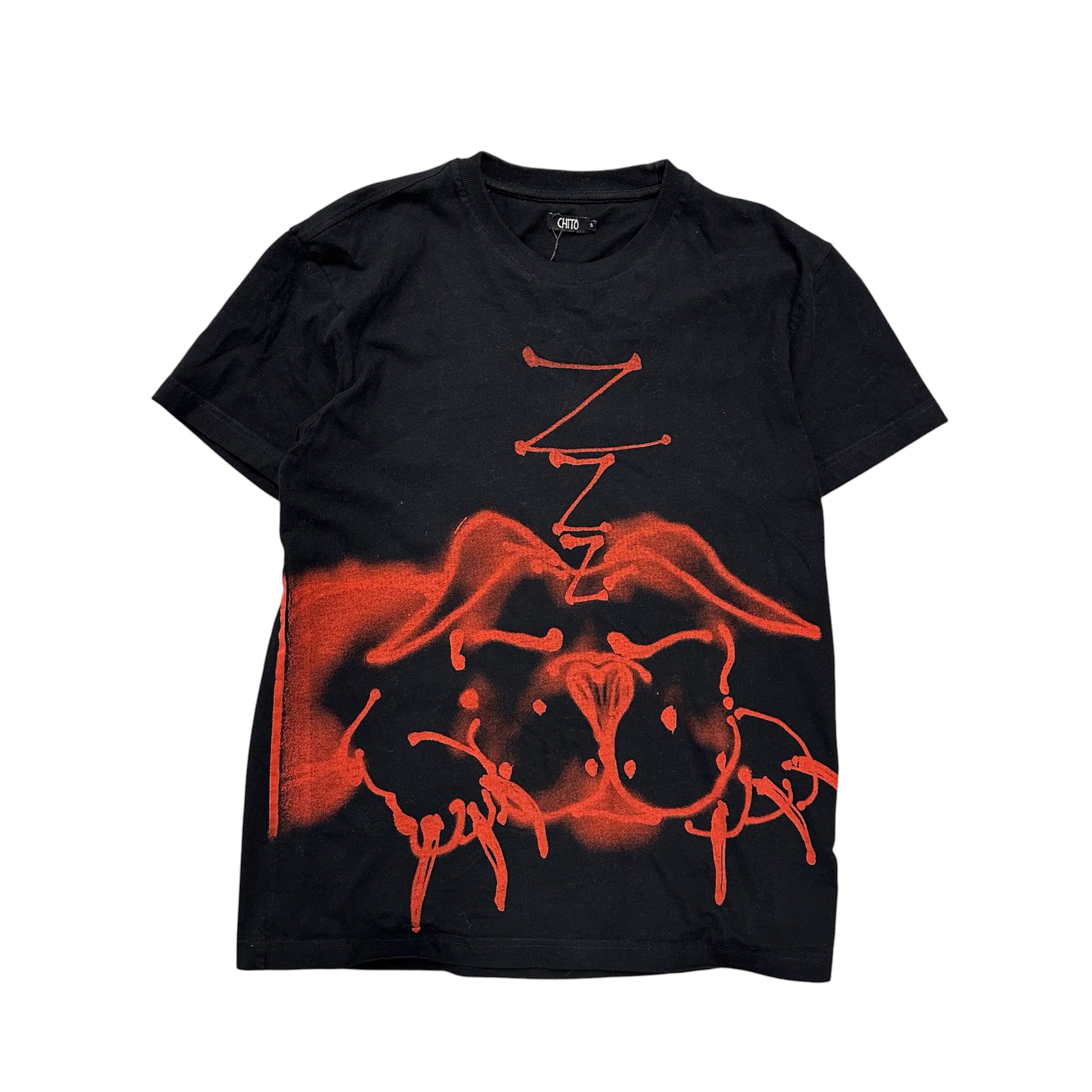 CHITO SLEEPING DOG SPRAY PAINTED SHIRT.