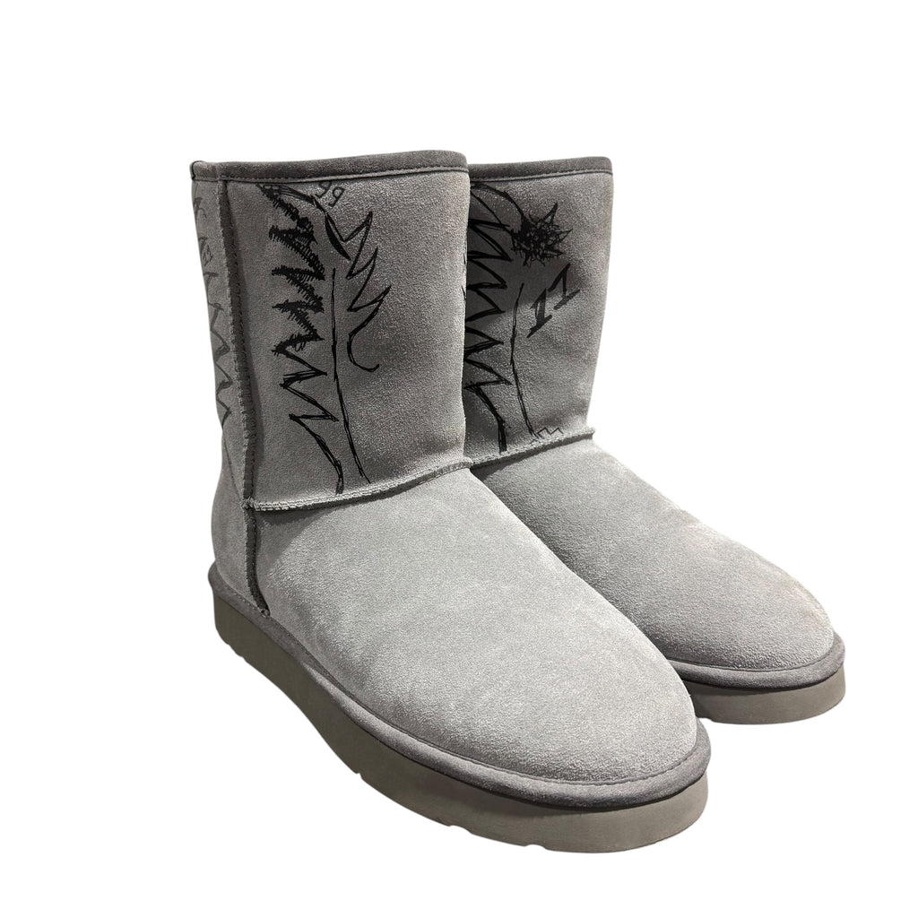 SAMPLE BAZO 1199 GRAY WESTERN COWBOY BOOTS.
