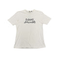 UNDERCOVER WHITE CURSIVE TEE.