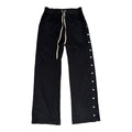 RICK OWENS BLACK PUSHER PANTS.
