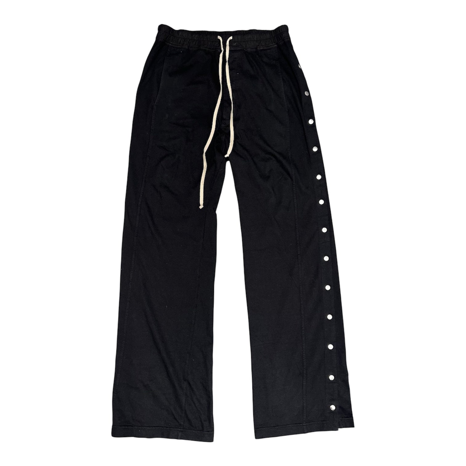 RICK OWENS BLACK PUSHER PANTS.