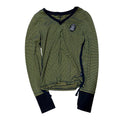 OZZ CROCE YELLOW STRIPPED LONGSLEEVE TEE.