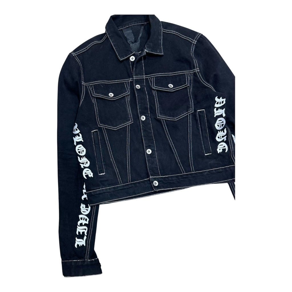 VLONE BLACK DENIM JACKET.