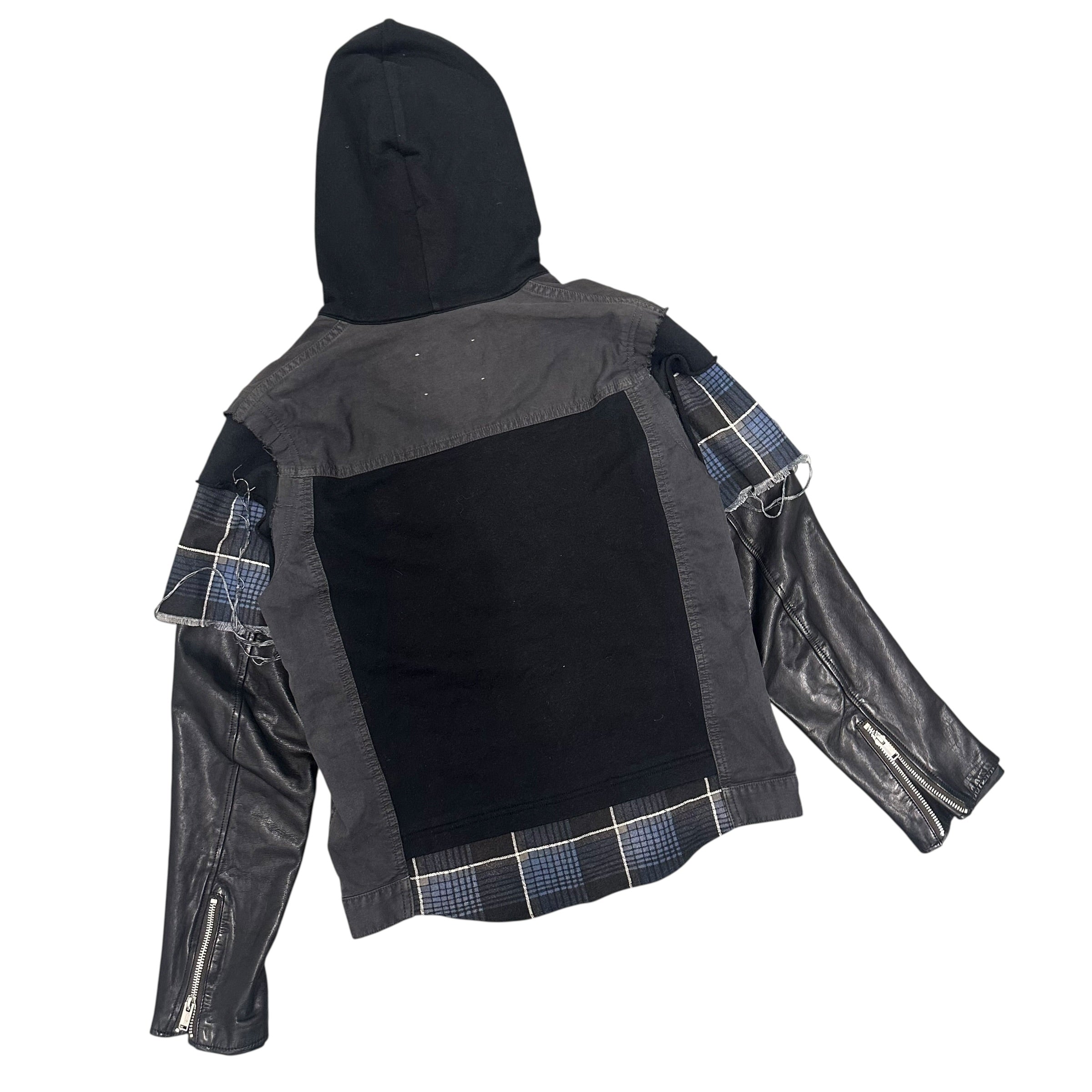 UNDERCOVER SS12 HYBRID LEATHER DENIM JACKET.