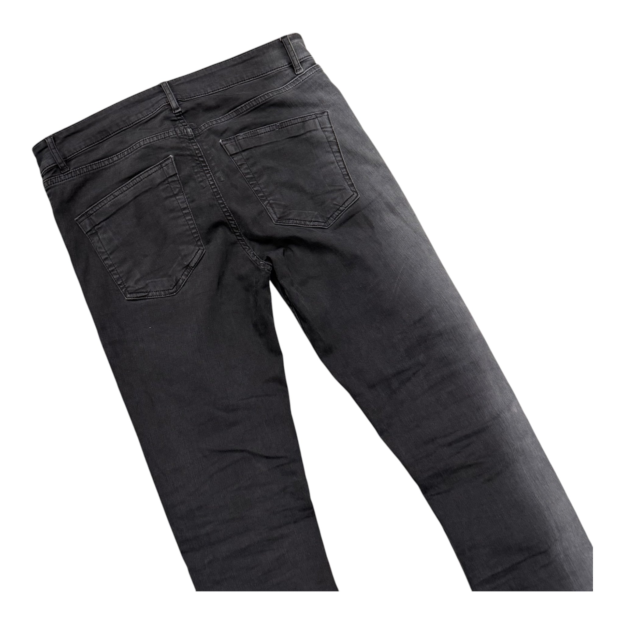 RICK OWENS GRADIENT TYRONE CUT JEANS.