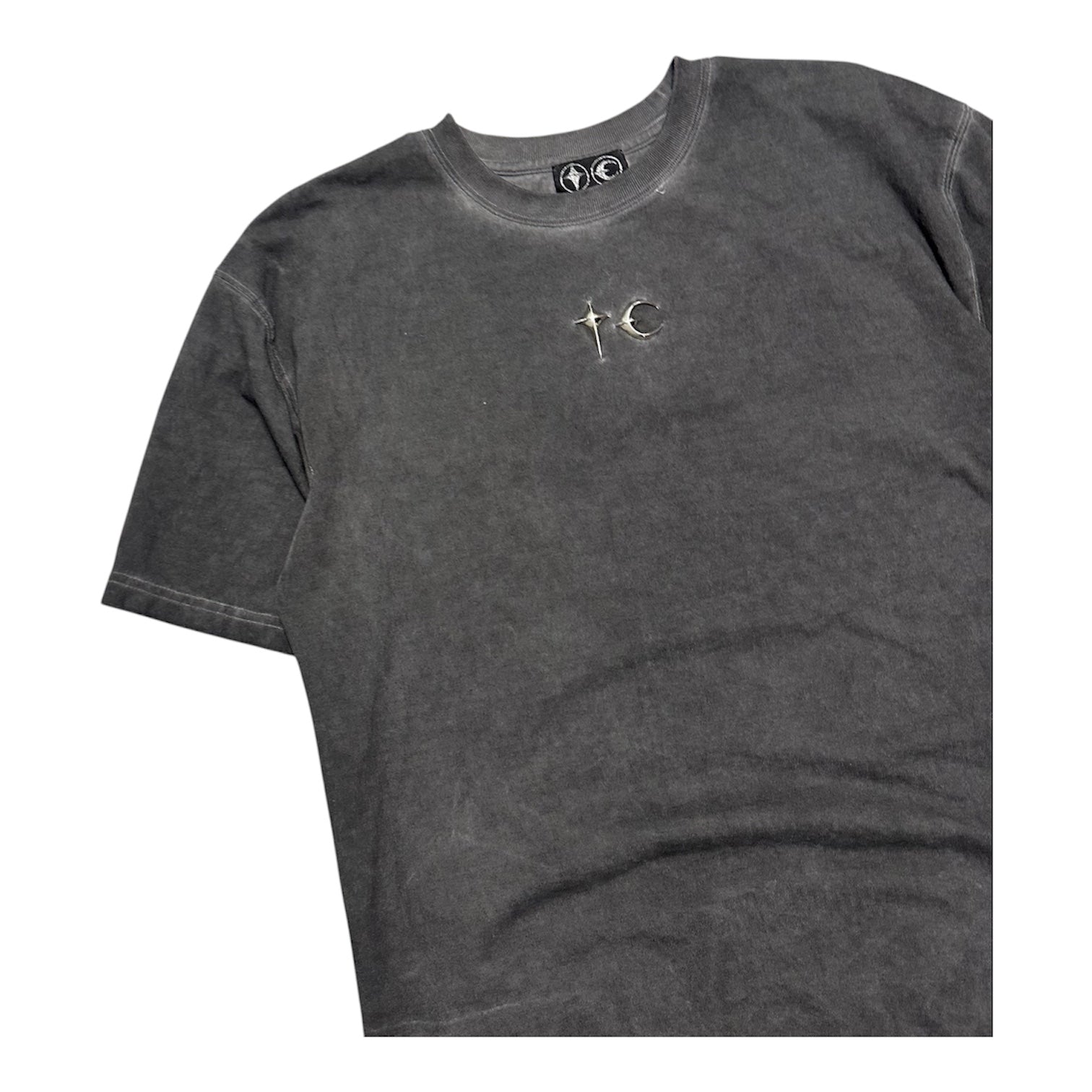 THUG CLUB FADED EMBROIDERED SHIRT.