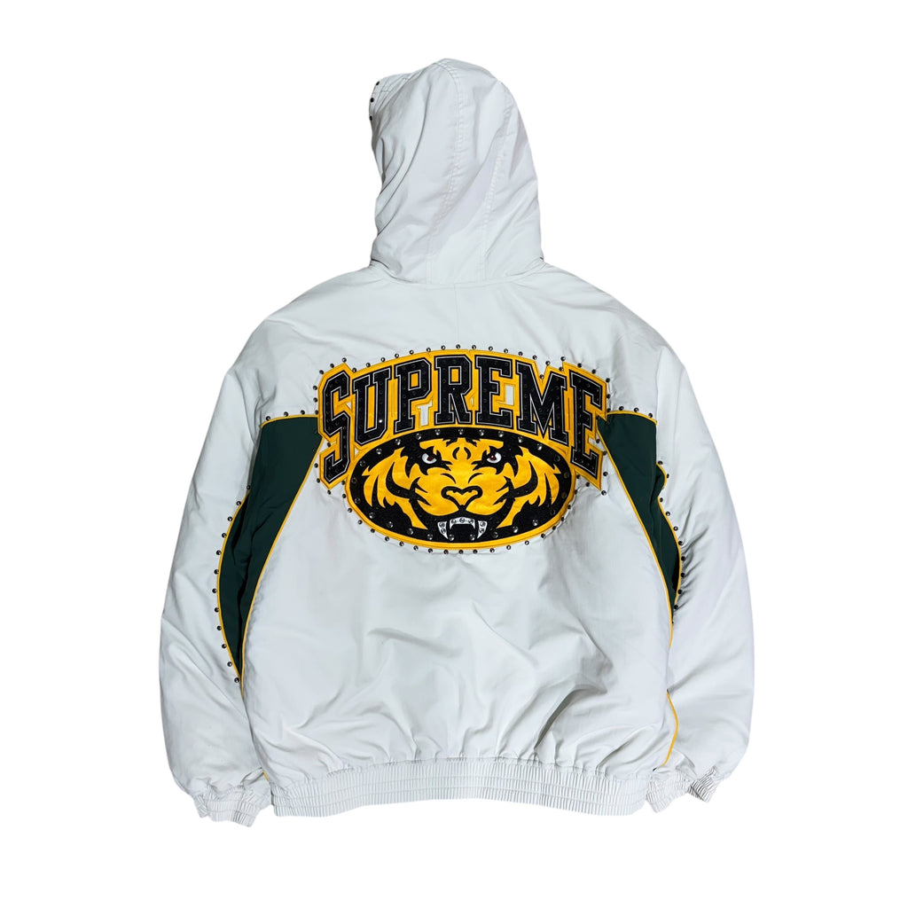 SUPREME STADIUM STUDDED PUFFER JACKET.