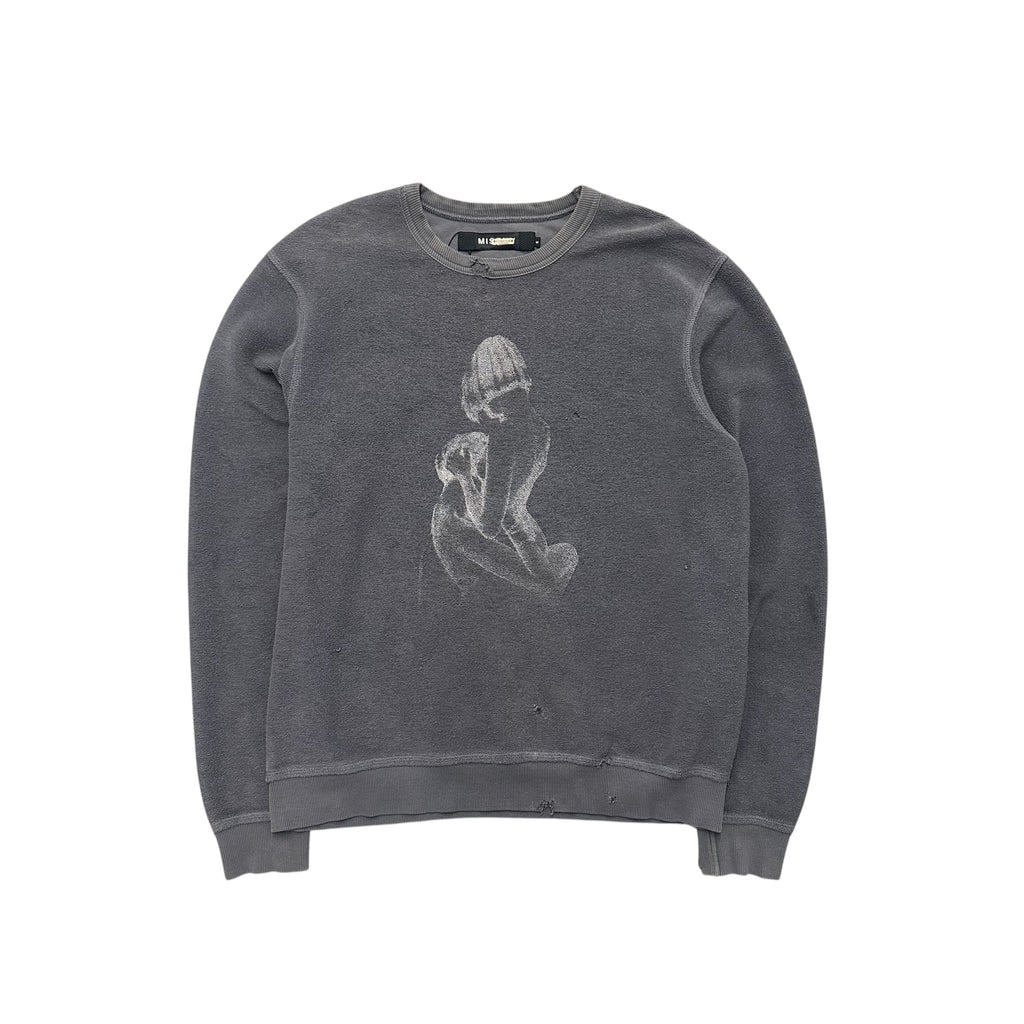 MSBHV MOTEL MIRAGE DISTRESSED SWEATER.