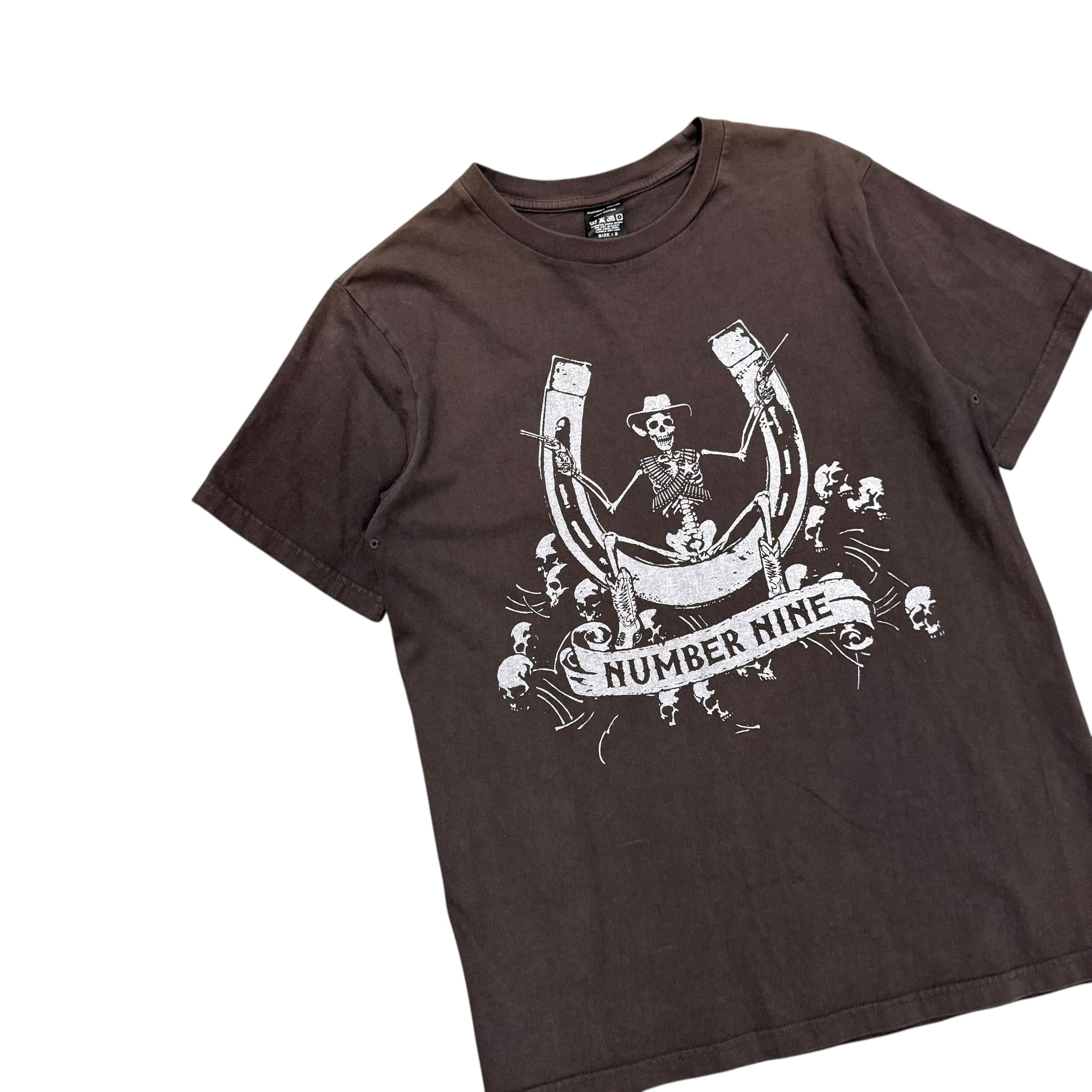 NUMBER (N)INE SS07 “ABOUT A BOY”  WESTERN SKULL TEE.