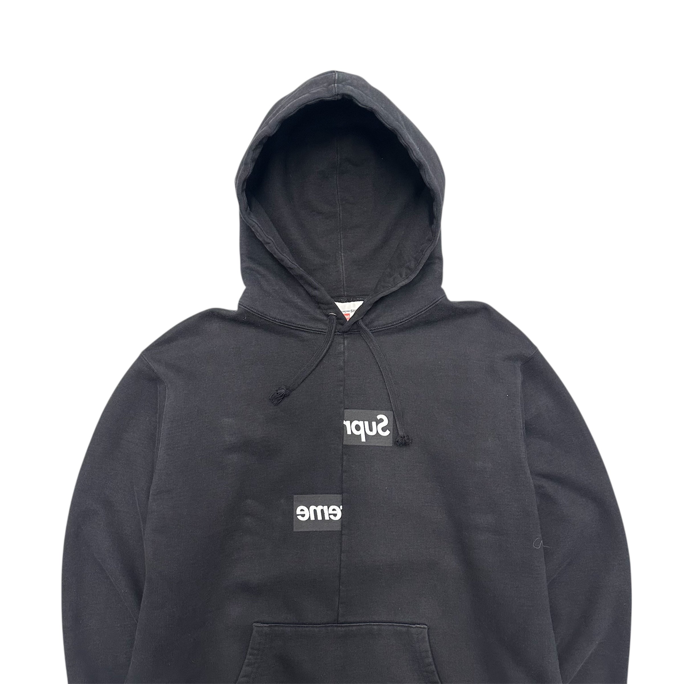 SUPREME X COMME DES CARÇONS SPLIT HOODIE.